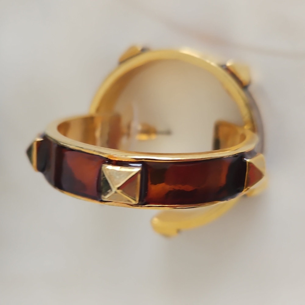 Graziano Vintage Large Hoop Earrings. - Picture 5 of 10